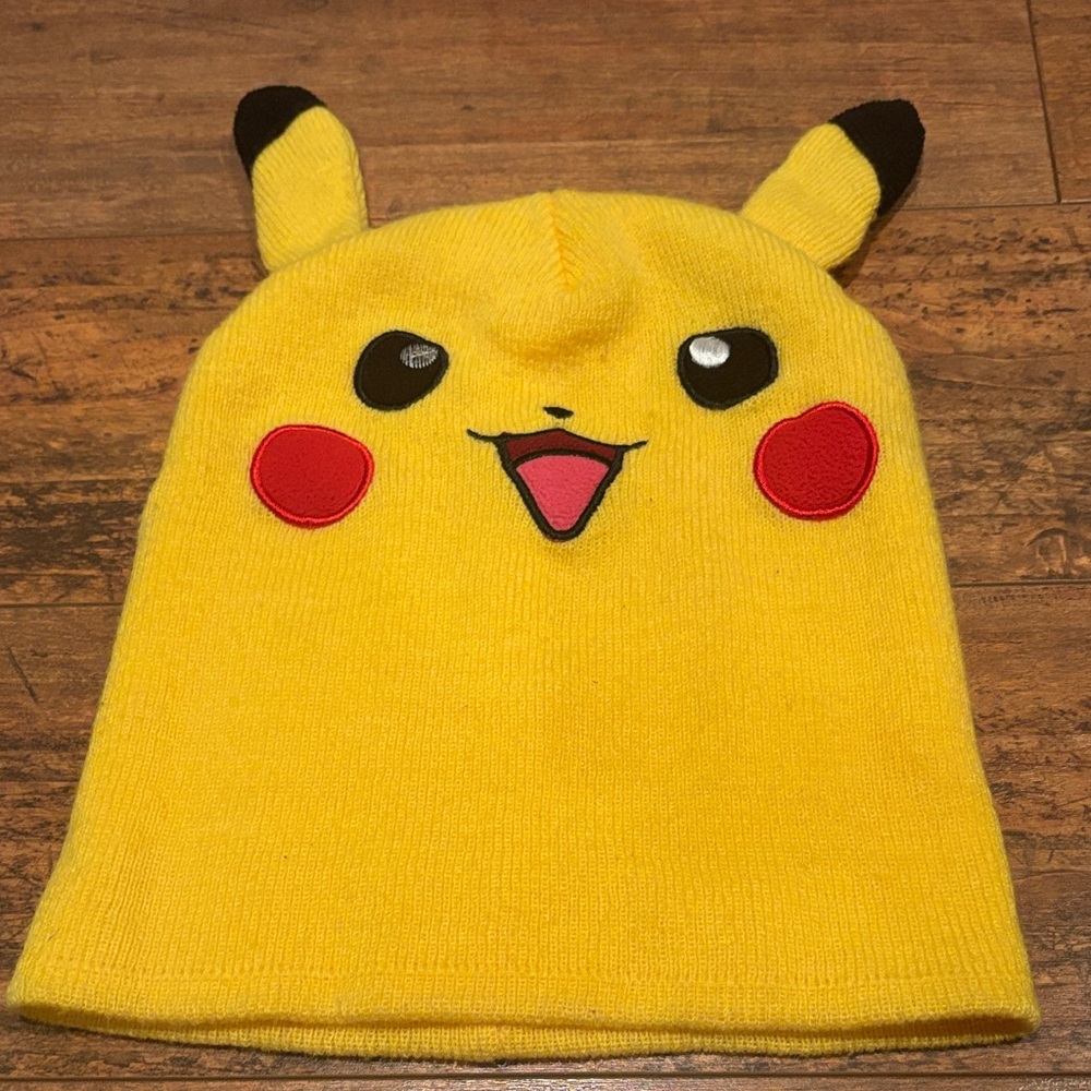 Pokemon Pikachu Yellow Kids Hat Authentic Cute